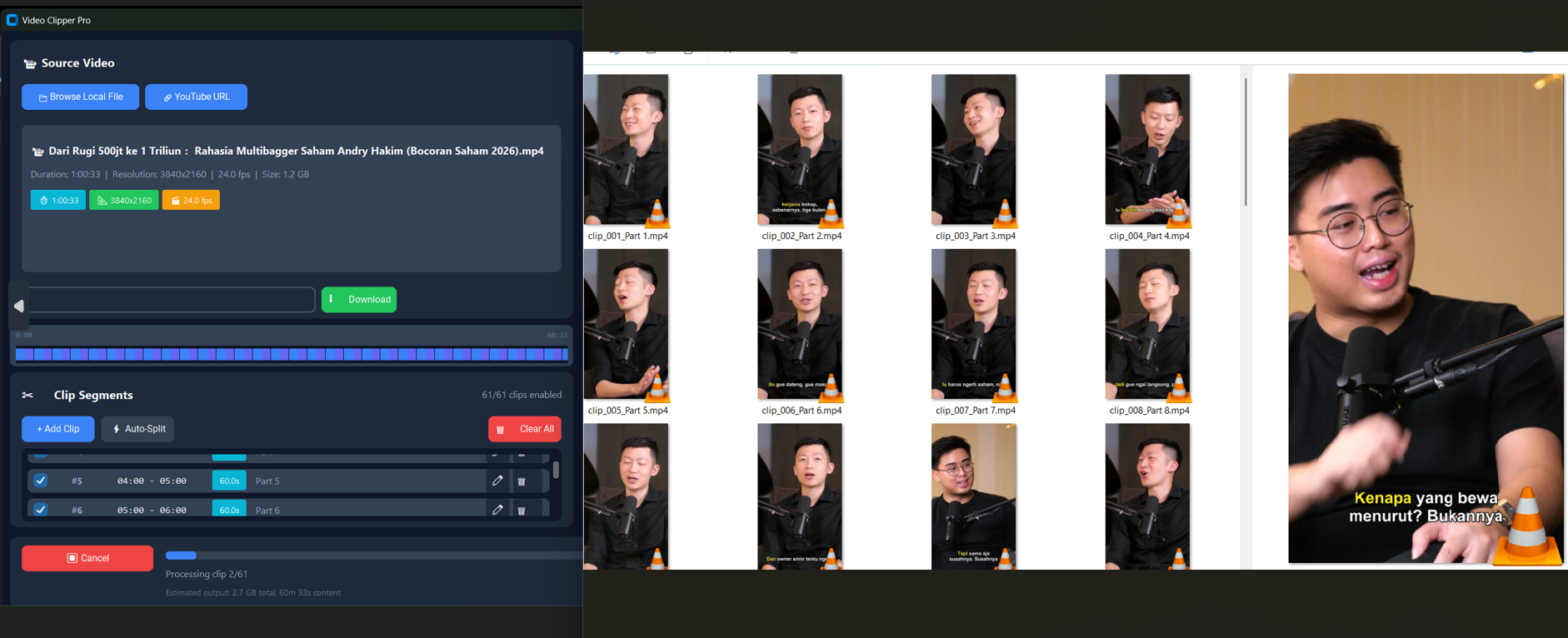 AutoClipper Tools Interface